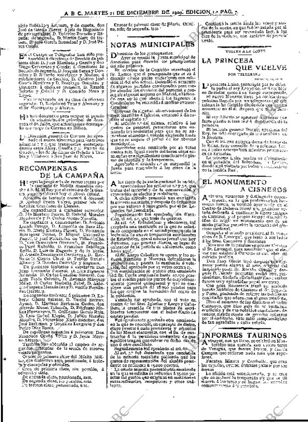 ABC MADRID 21-12-1909 página 7