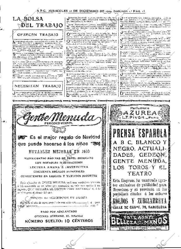 ABC MADRID 22-12-1909 página 15