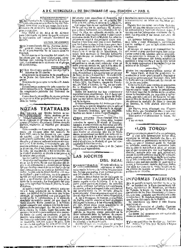 ABC MADRID 22-12-1909 página 8