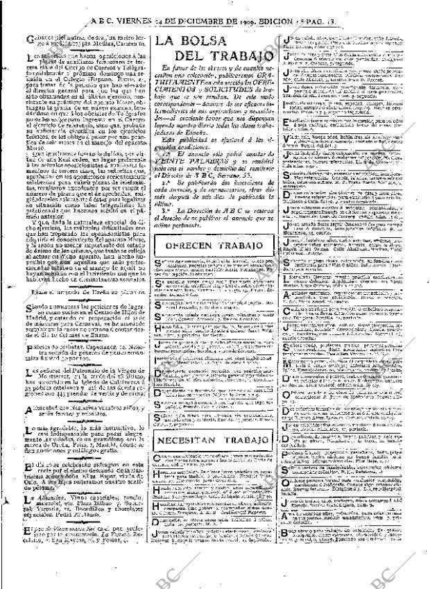 ABC MADRID 24-12-1909 página 13