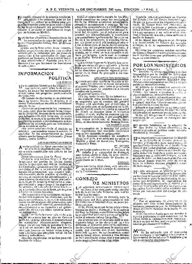 ABC MADRID 24-12-1909 página 6