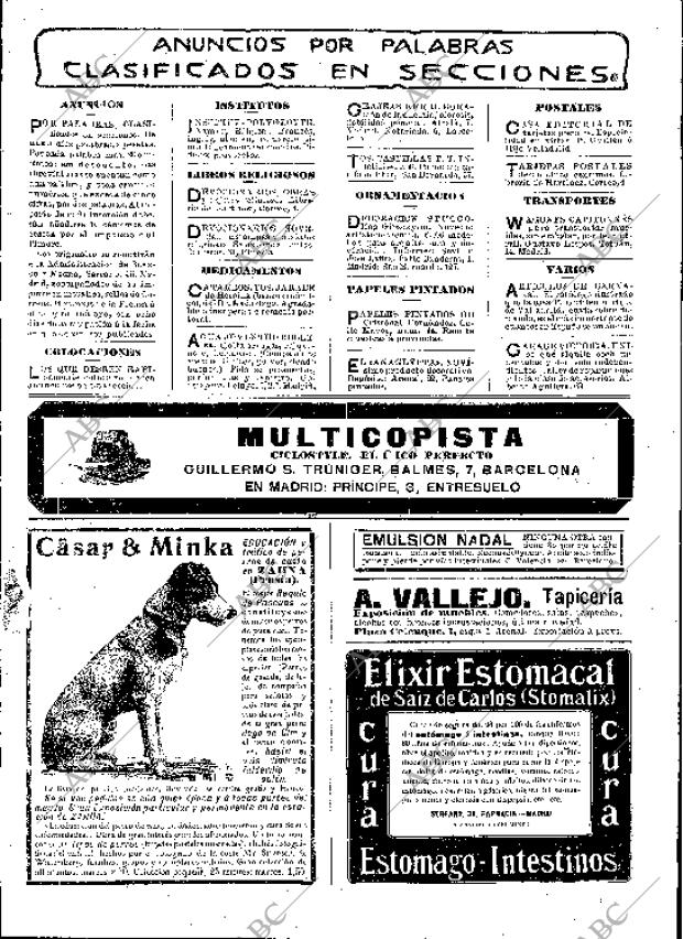 BLANCO Y NEGRO MADRID 25-12-1909 página 3