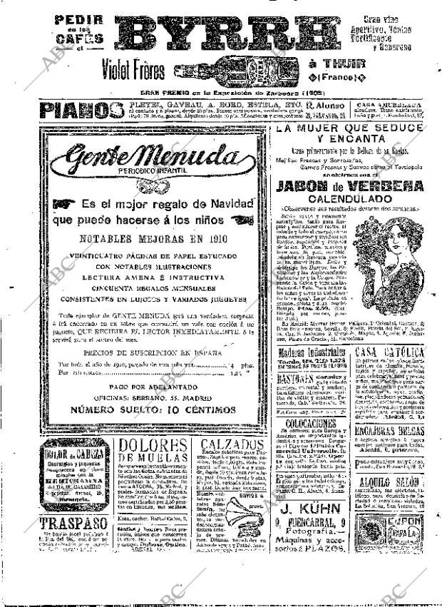 ABC MADRID 26-12-1909 página 14