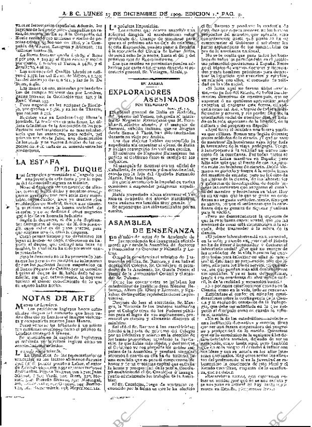 ABC MADRID 27-12-1909 página 9