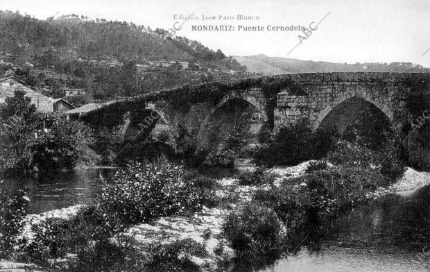 Puente Cernodela en el pueblo de Mondariz (Pontevedra)