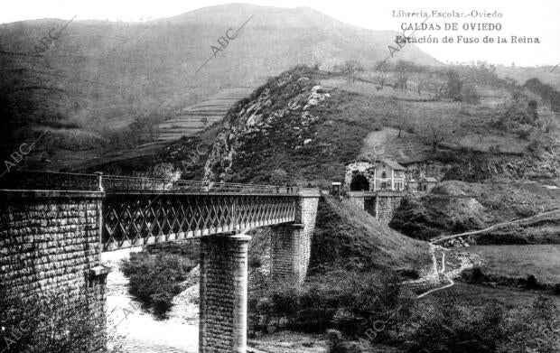 Vista del puente de las Caldas (Asturias)