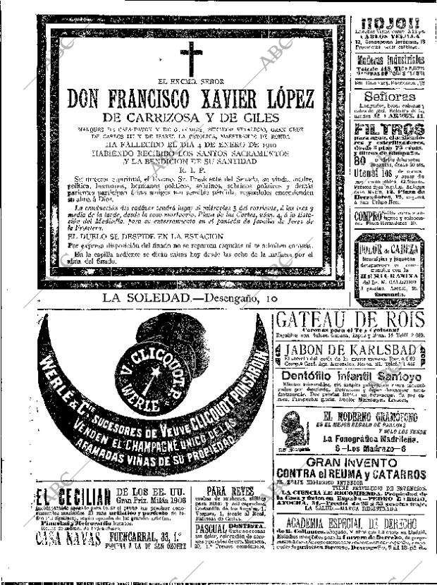 ABC MADRID 05-01-1910 página 16