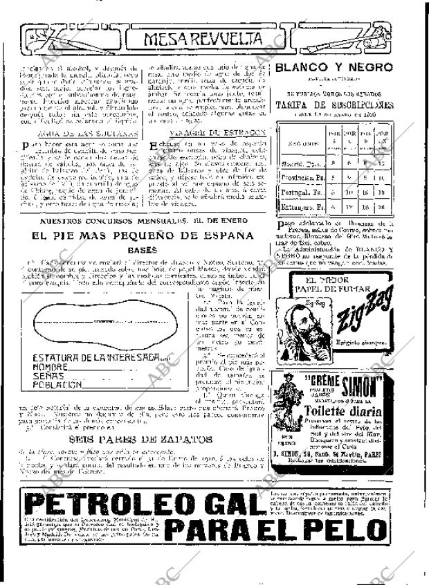 BLANCO Y NEGRO MADRID 15-01-1910 página 26