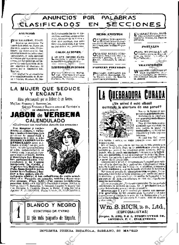 BLANCO Y NEGRO MADRID 15-01-1910 página 28