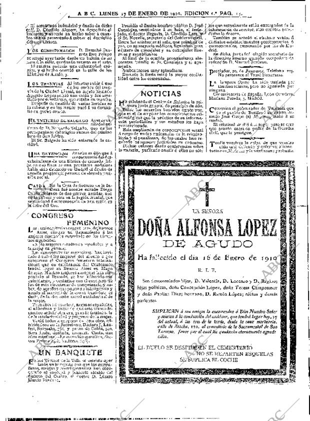 ABC MADRID 17-01-1910 página 14