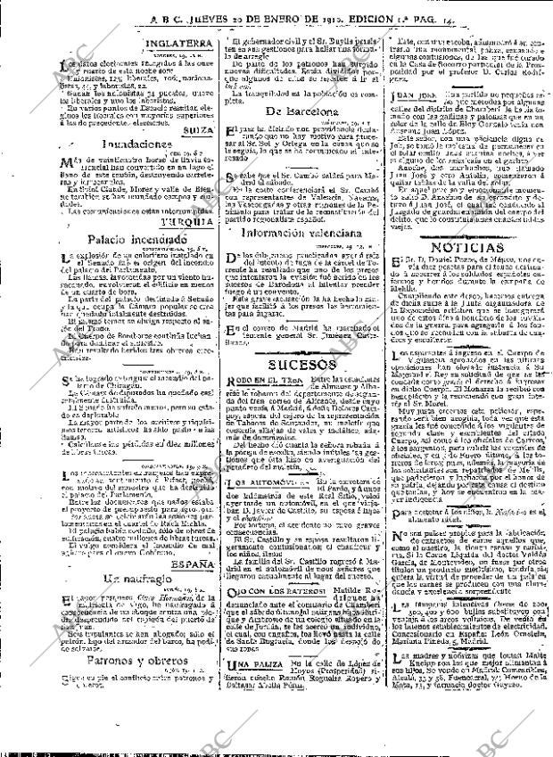 ABC MADRID 20-01-1910 página 14