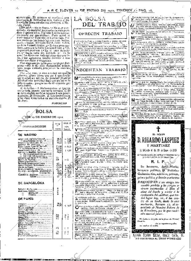 ABC MADRID 20-01-1910 página 16