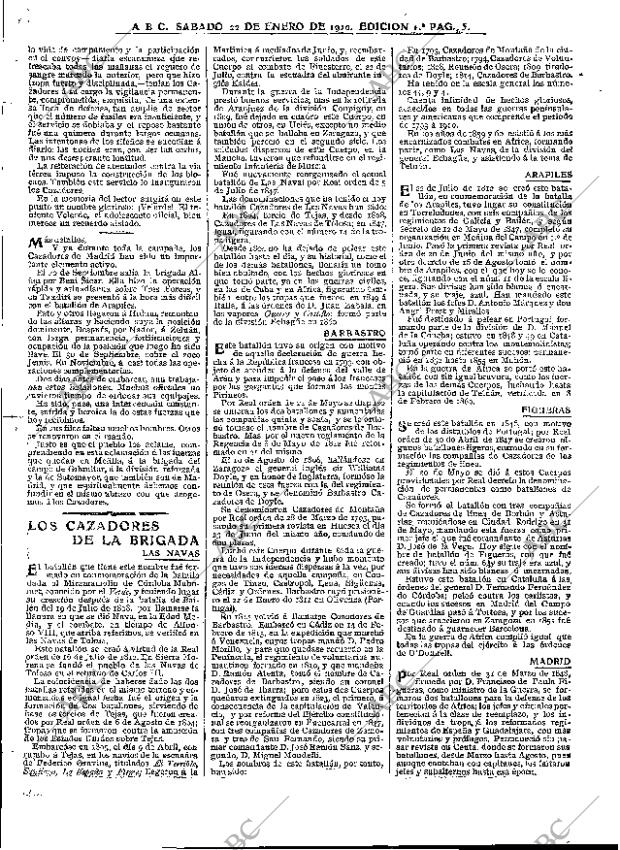 ABC MADRID 22-01-1910 página 5
