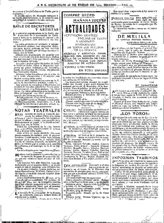 ABC MADRID 26-01-1910 página 10