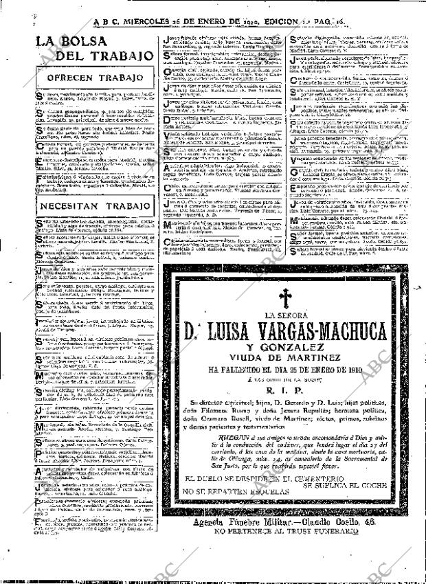 ABC MADRID 26-01-1910 página 16