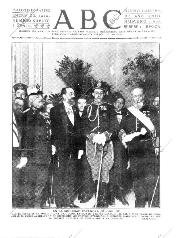 ABC MADRID 28-01-1910 página 1