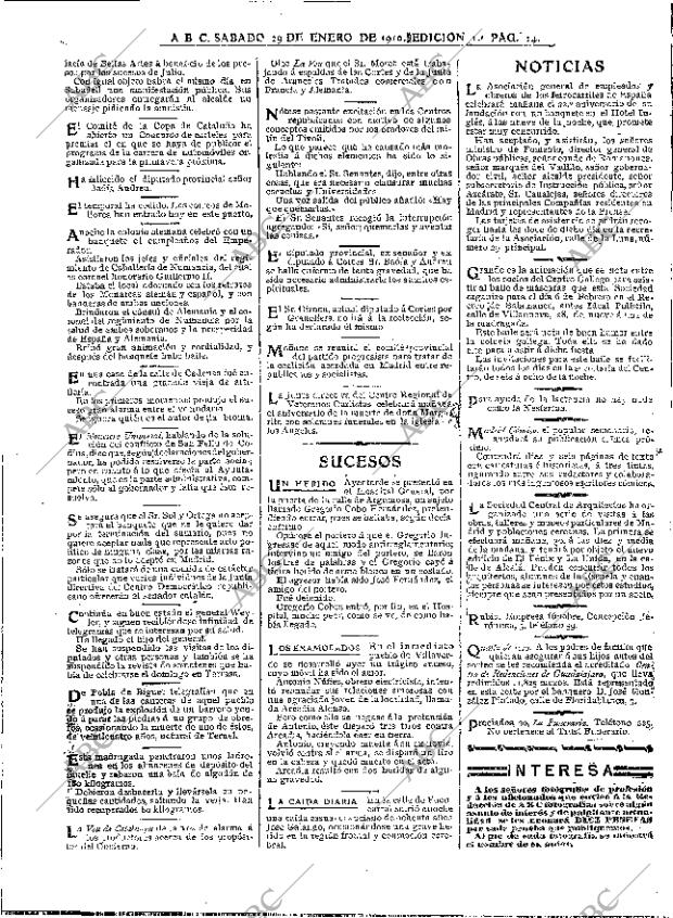 ABC MADRID 29-01-1910 página 14