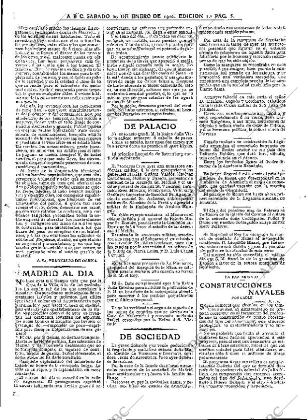 ABC MADRID 29-01-1910 página 5