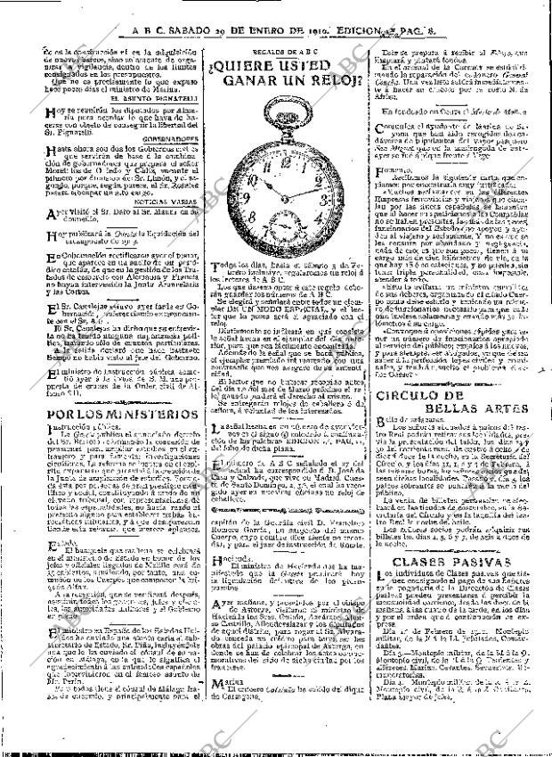 ABC MADRID 29-01-1910 página 8