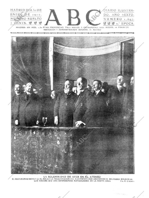 ABC MADRID 30-01-1910 página 1