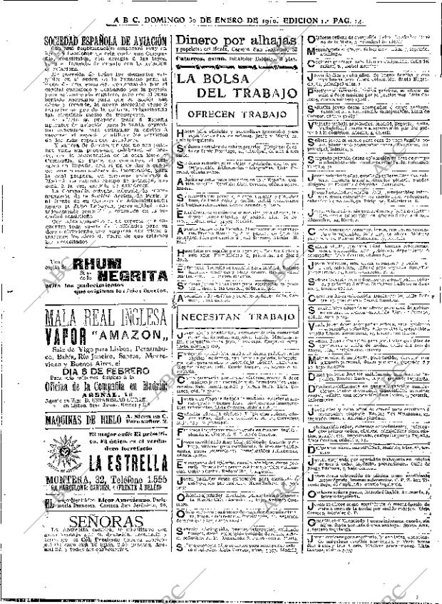 ABC MADRID 30-01-1910 página 14