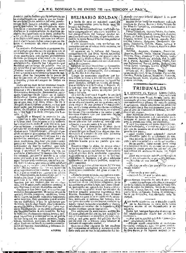ABC MADRID 30-01-1910 página 6