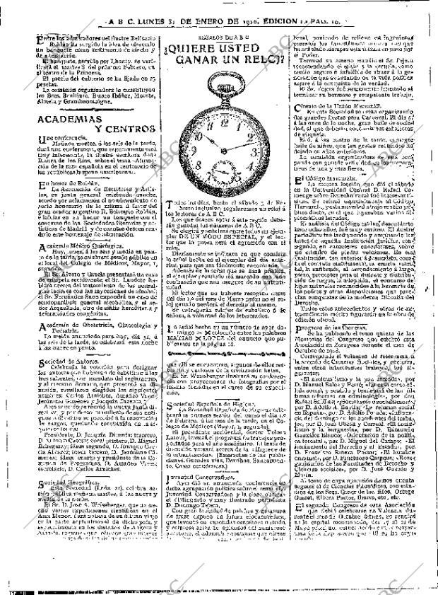 ABC MADRID 31-01-1910 página 10
