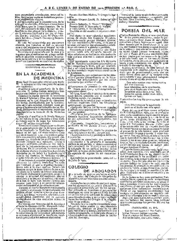 ABC MADRID 31-01-1910 página 6