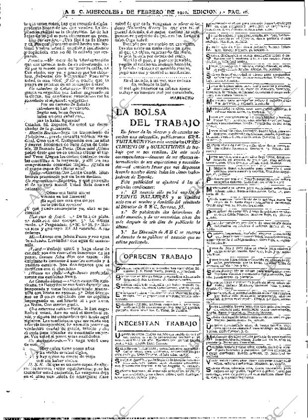 ABC MADRID 02-02-1910 página 16