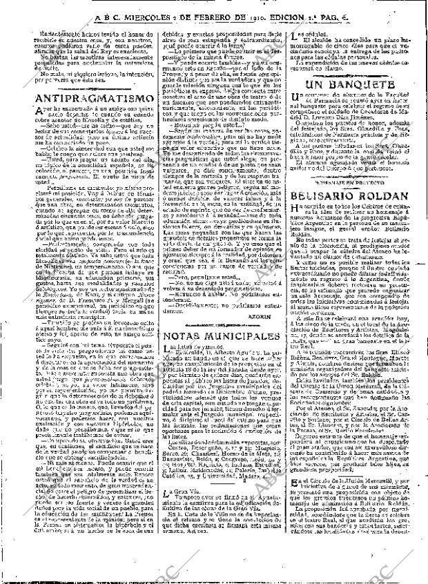 ABC MADRID 02-02-1910 página 6