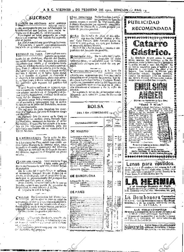 ABC MADRID 04-02-1910 página 14