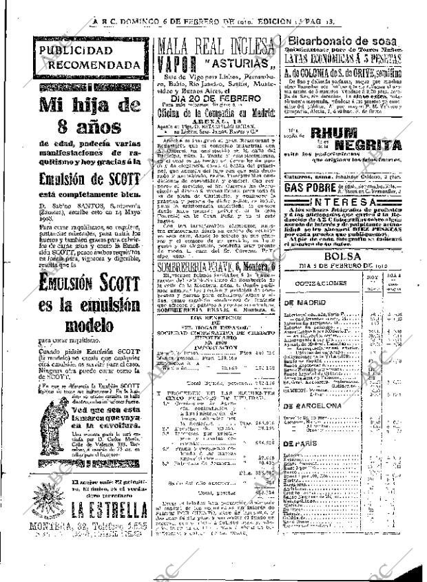 ABC MADRID 06-02-1910 página 13