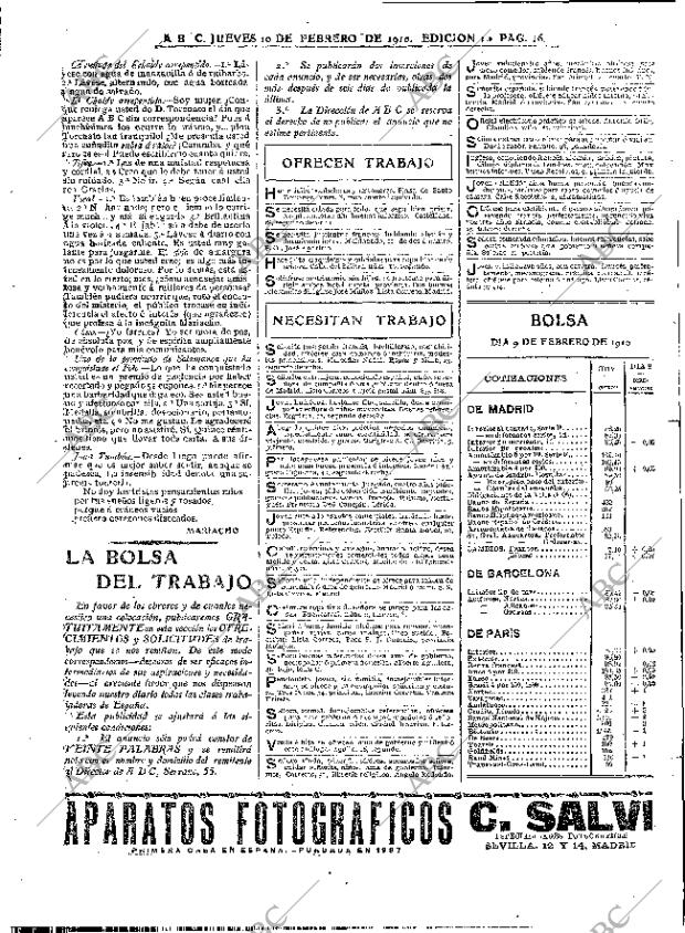 ABC MADRID 10-02-1910 página 16