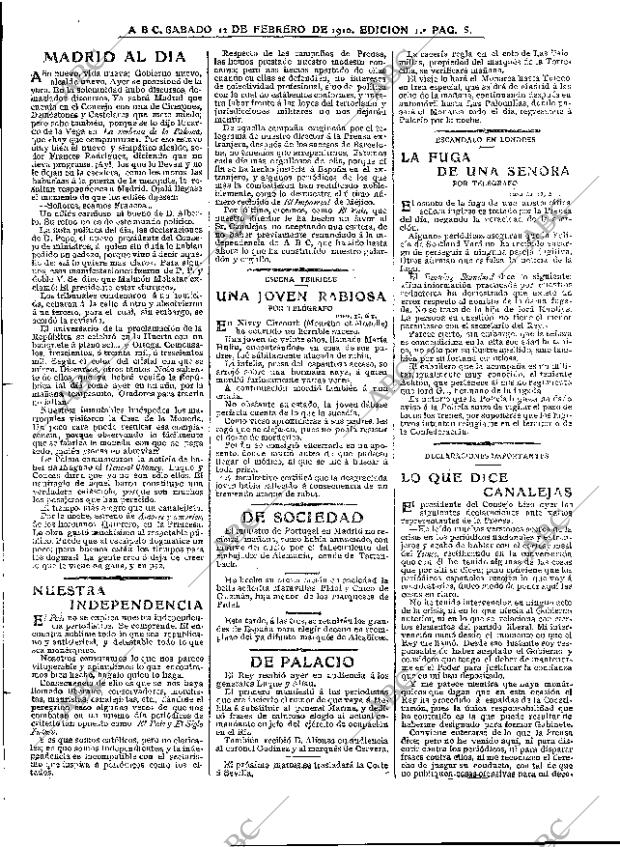 ABC MADRID 12-02-1910 página 5
