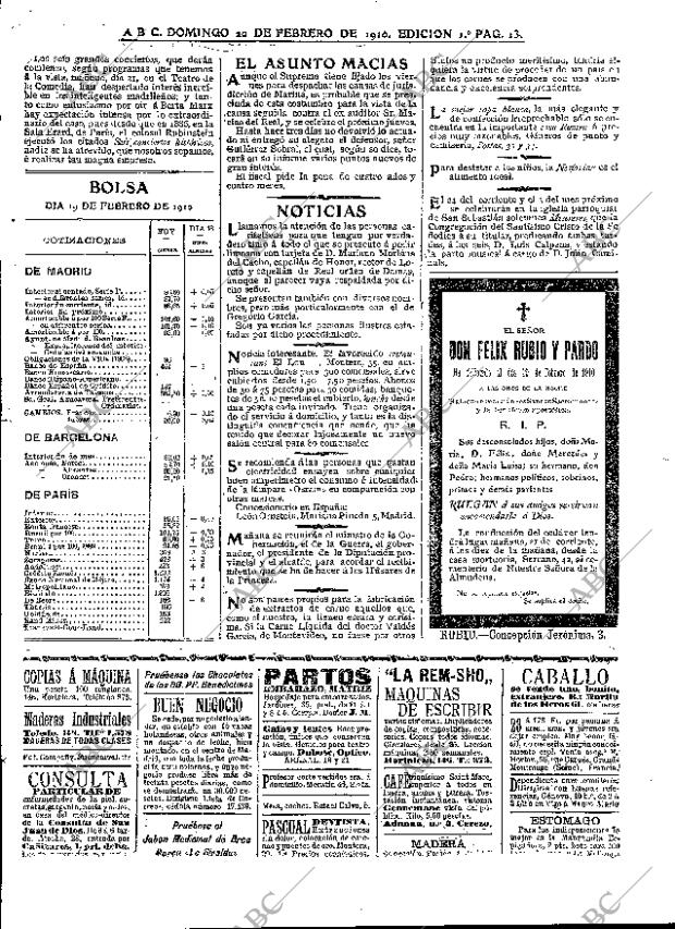 ABC MADRID 20-02-1910 página 13