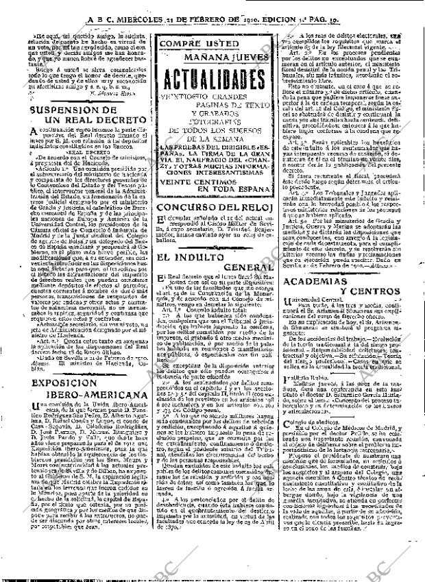 ABC MADRID 23-02-1910 página 10
