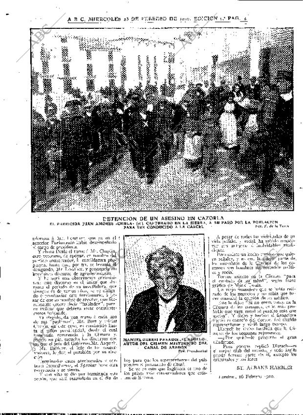ABC MADRID 23-02-1910 página 4