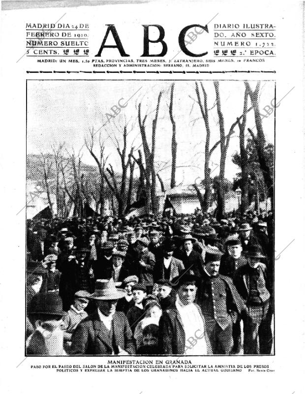 ABC MADRID 24-02-1910 página 1