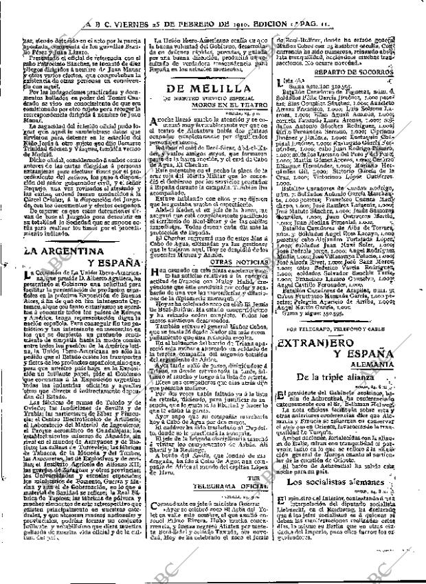 ABC MADRID 25-02-1910 página 11