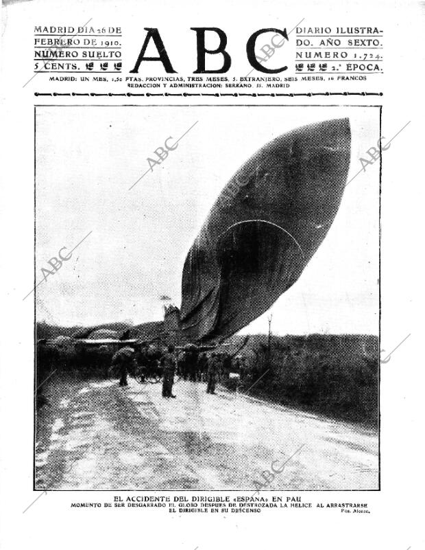 ABC MADRID 26-02-1910 página 1