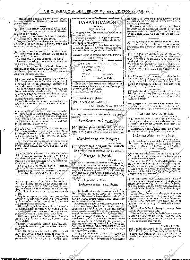 ABC MADRID 26-02-1910 página 12