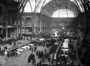 Vista general de la exposición de agricultura Instalada en el grand Palais