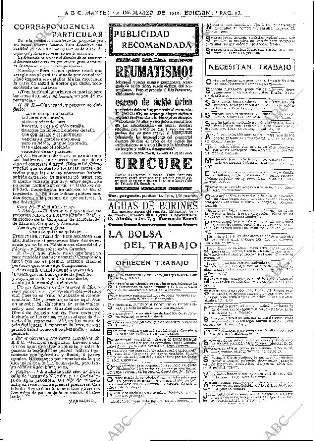 ABC MADRID 01-03-1910 página 13