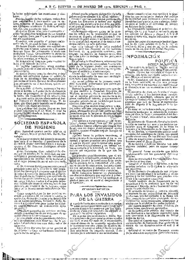 ABC MADRID 10-03-1910 página 6