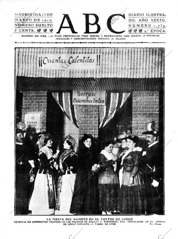 ABC MADRID 13-03-1910 página 1