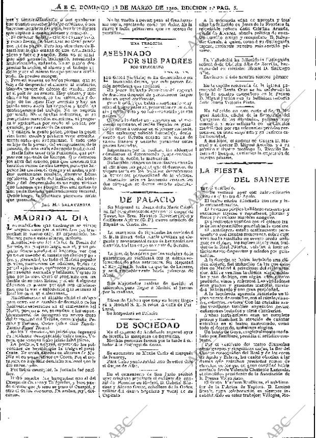 ABC MADRID 13-03-1910 página 5