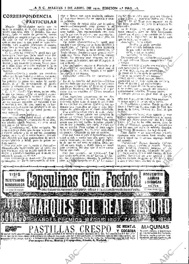 ABC MADRID 05-04-1910 página 15