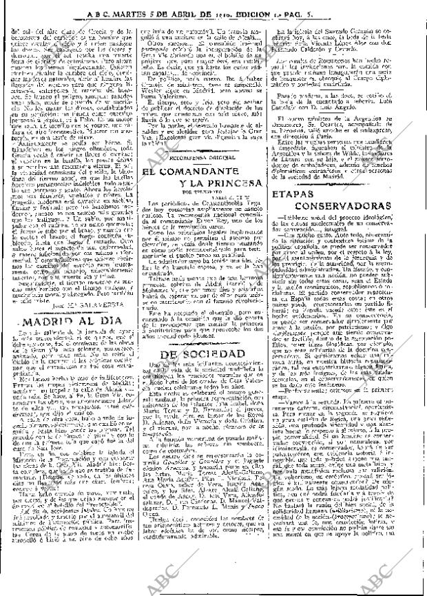 ABC MADRID 05-04-1910 página 5