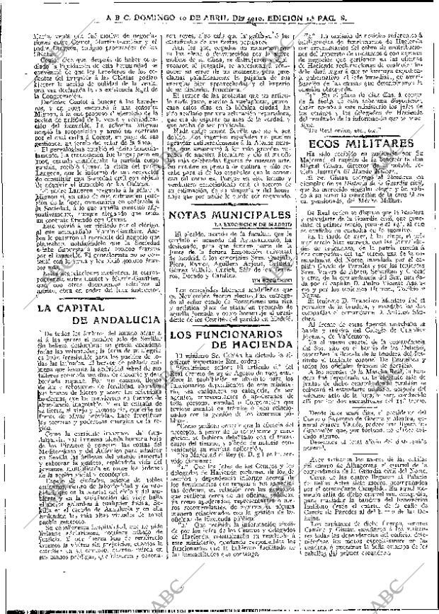 ABC MADRID 10-04-1910 página 8