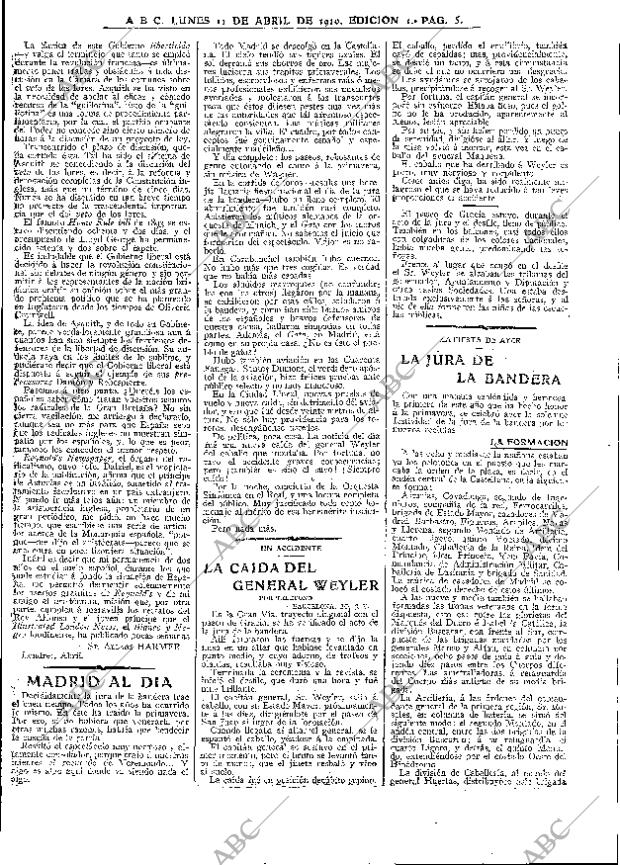 ABC MADRID 11-04-1910 página 5